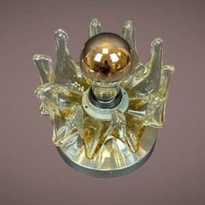 Lampe design en verre de Murano vintage