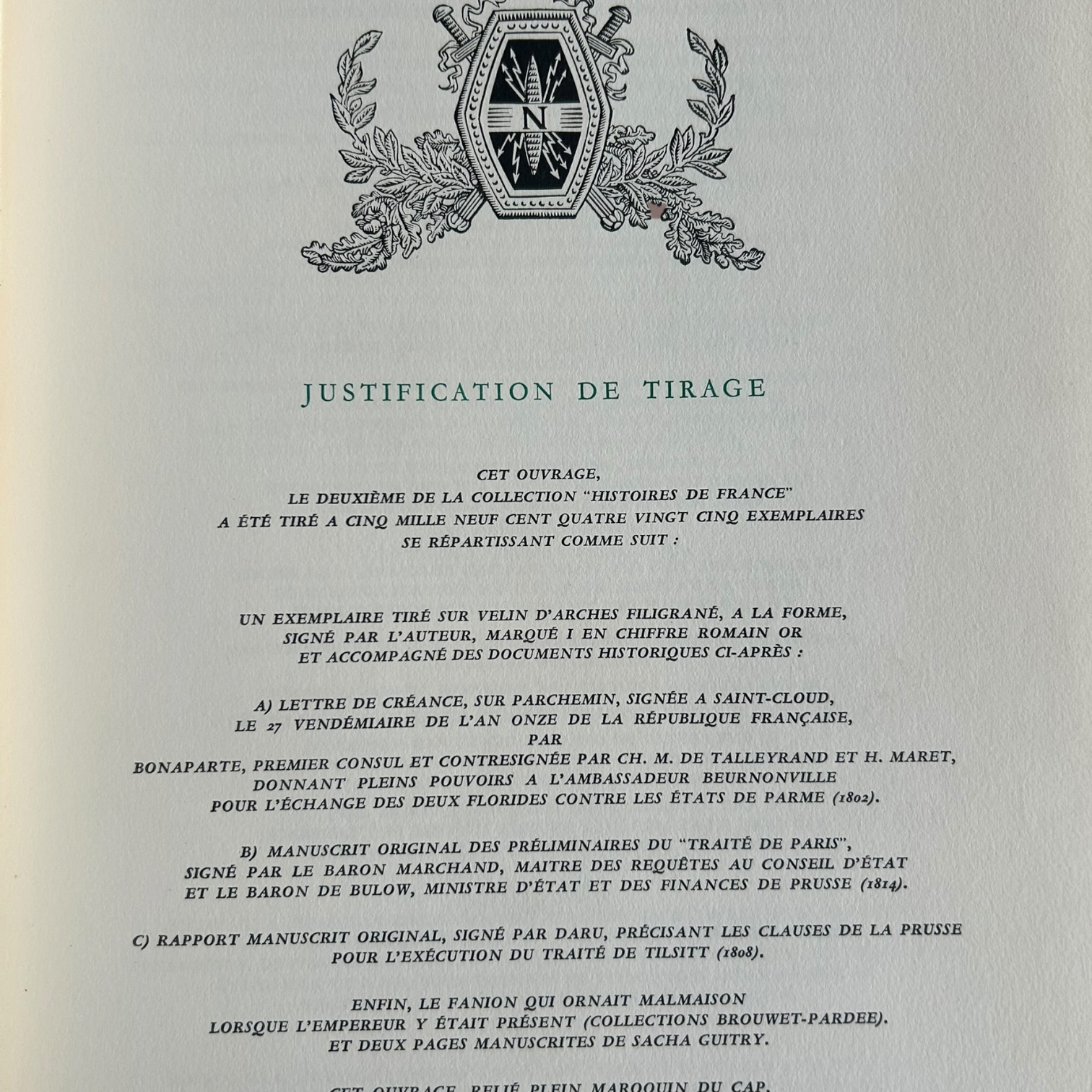 Napoléon - Sacha Guitry– édition limitée numérotée - Raoul Solar 1955 - Image 6